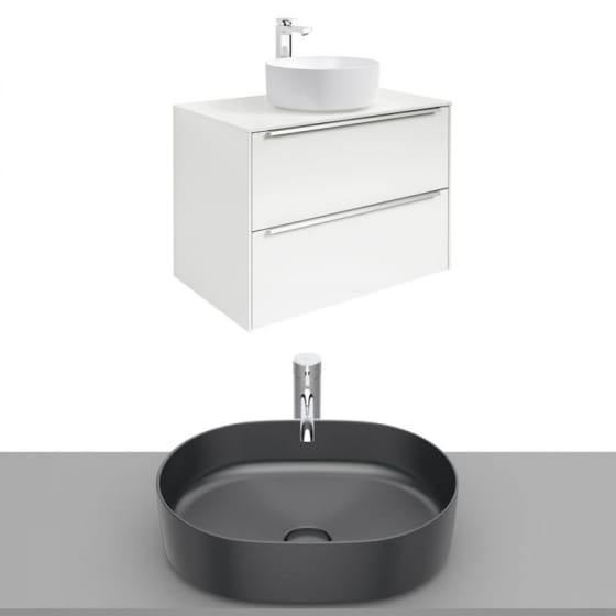 Image of Roca Inspira Wall Hung Vanity Unit With Countertop Basin