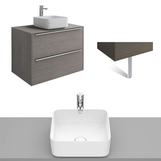 Image of Roca Inspira Wall Hung Vanity Unit With Countertop Basin