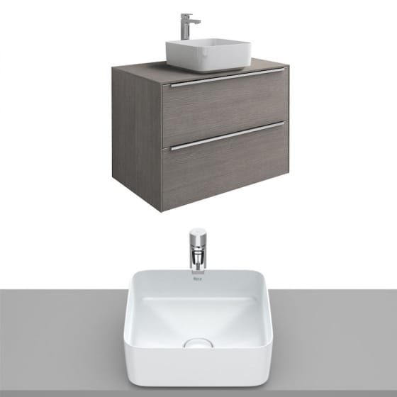 Image of Roca Inspira Wall Hung Vanity Unit With Countertop Basin