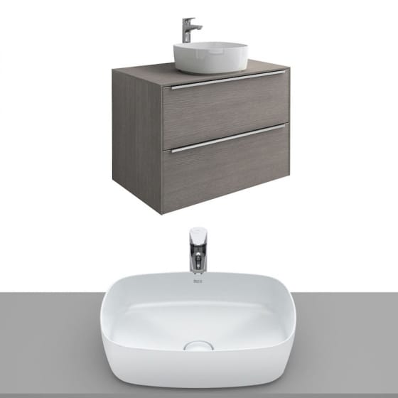 Image of Roca Inspira Wall Hung Vanity Unit With Countertop Basin