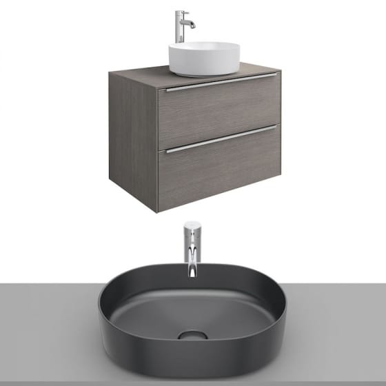 Image of Roca Inspira Wall Hung Vanity Unit With Countertop Basin