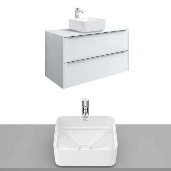 Image of Roca Inspira Wall Hung Vanity Unit With Countertop Basin