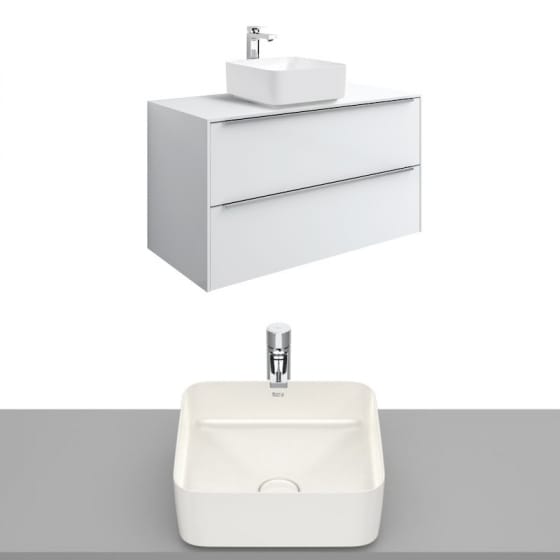 Image of Roca Inspira Wall Hung Vanity Unit With Countertop Basin