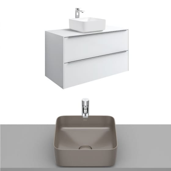 Image of Roca Inspira Wall Hung Vanity Unit With Countertop Basin