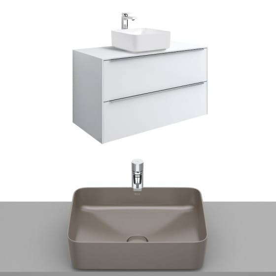 Image of Roca Inspira Wall Hung Vanity Unit With Countertop Basin