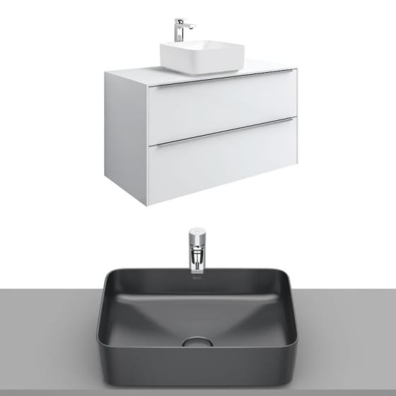 Image of Roca Inspira Wall Hung Vanity Unit With Countertop Basin