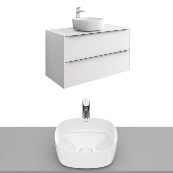 Image of Roca Inspira Wall Hung Vanity Unit With Countertop Basin