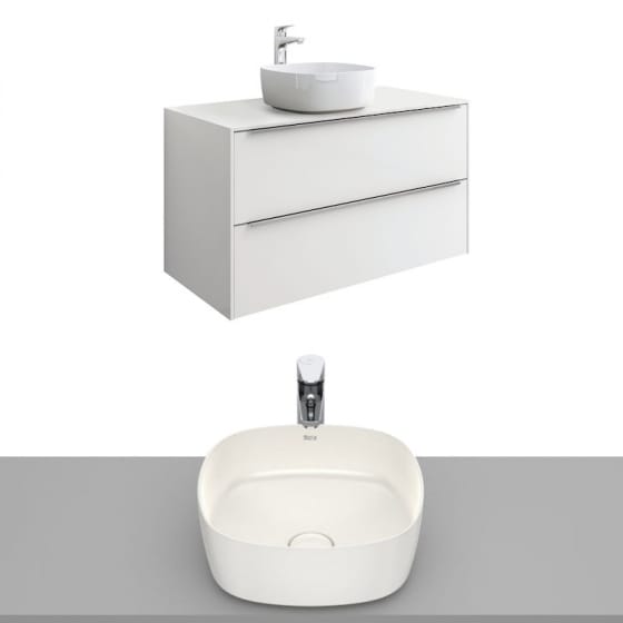 Image of Roca Inspira Wall Hung Vanity Unit With Countertop Basin