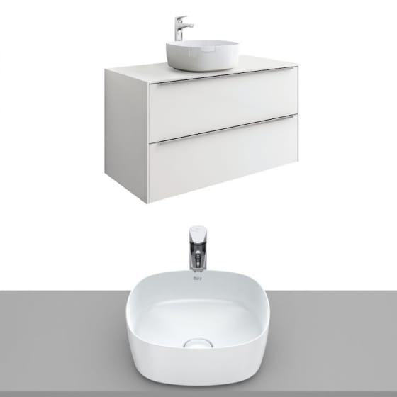 Image of Roca Inspira Wall Hung Vanity Unit With Countertop Basin