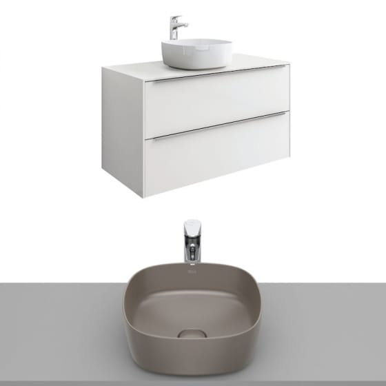 Image of Roca Inspira Wall Hung Vanity Unit With Countertop Basin