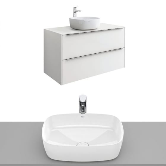 Image of Roca Inspira Wall Hung Vanity Unit With Countertop Basin