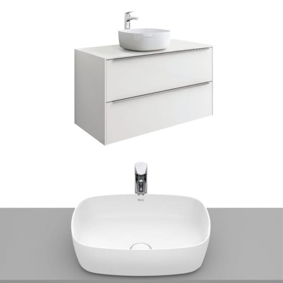 Image of Roca Inspira Wall Hung Vanity Unit With Countertop Basin