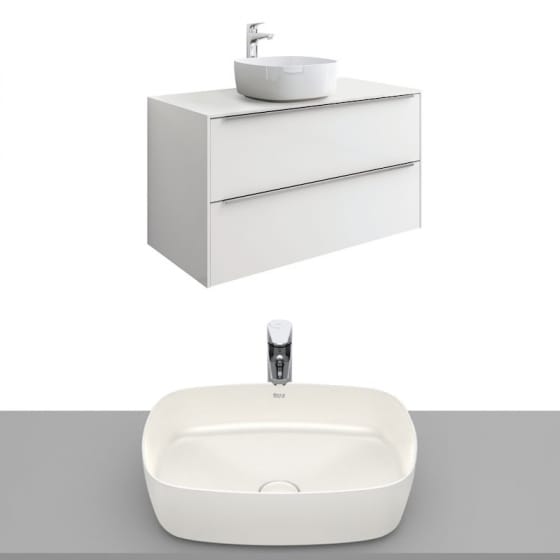 Image of Roca Inspira Wall Hung Vanity Unit With Countertop Basin