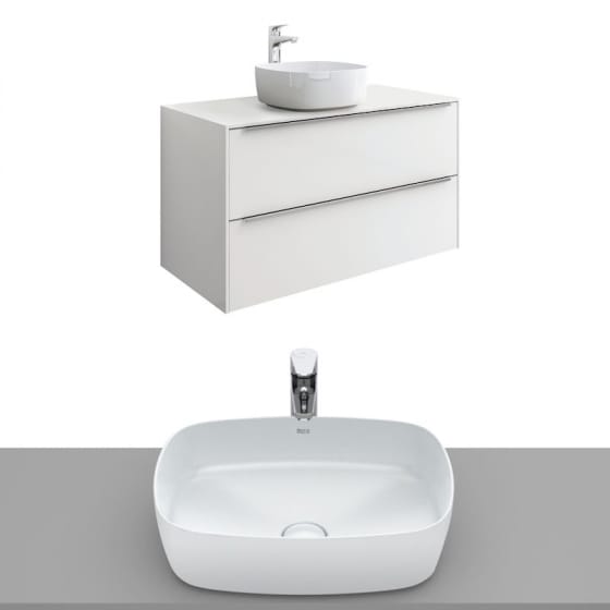 Image of Roca Inspira Wall Hung Vanity Unit With Countertop Basin