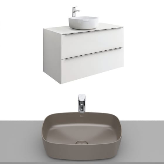 Image of Roca Inspira Wall Hung Vanity Unit With Countertop Basin