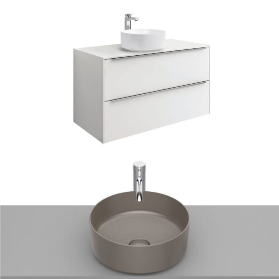 Image of Roca Inspira Wall Hung Vanity Unit With Countertop Basin