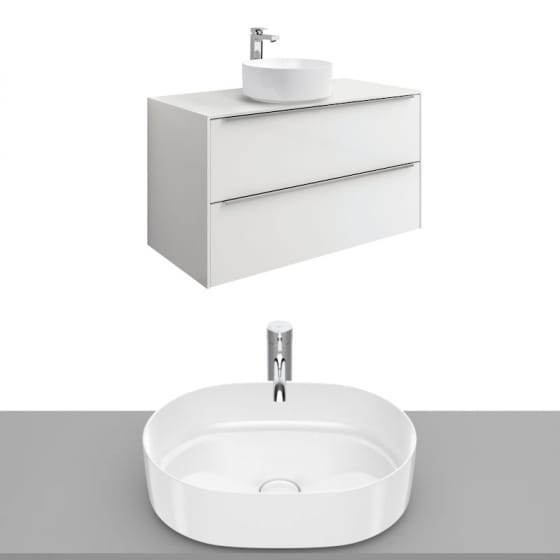 Image of Roca Inspira Wall Hung Vanity Unit With Countertop Basin