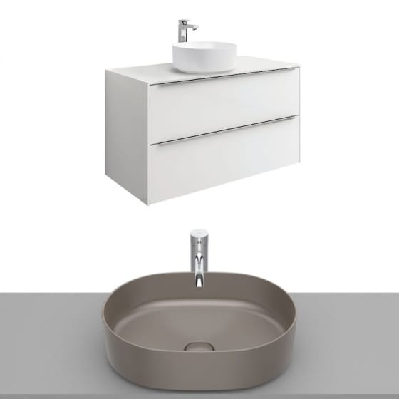 Image of Roca Inspira Wall Hung Vanity Unit With Countertop Basin