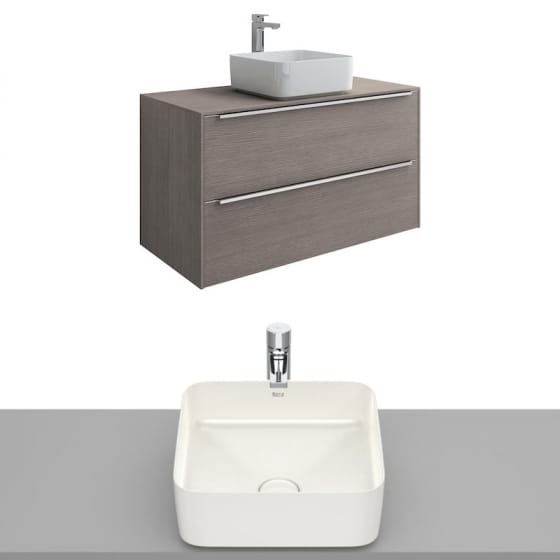 Image of Roca Inspira Wall Hung Vanity Unit With Countertop Basin