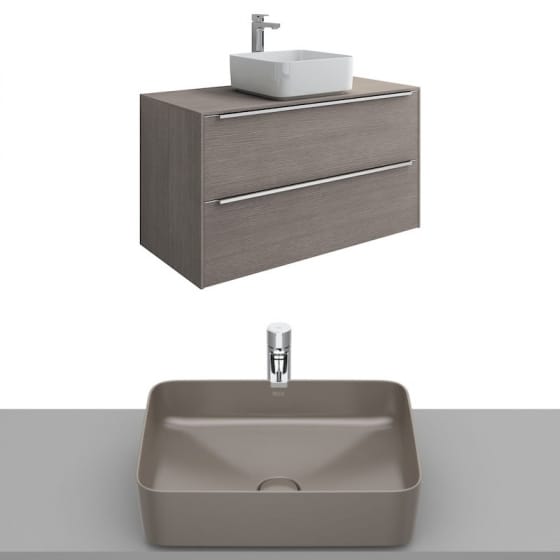 Image of Roca Inspira Wall Hung Vanity Unit With Countertop Basin