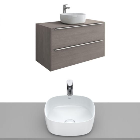 Image of Roca Inspira Wall Hung Vanity Unit With Countertop Basin