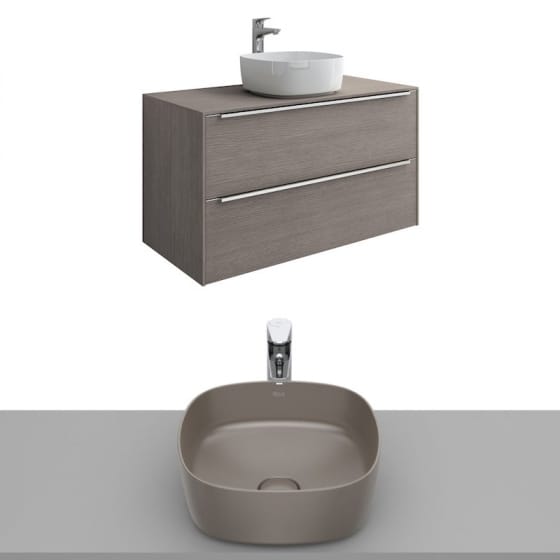 Image of Roca Inspira Wall Hung Vanity Unit With Countertop Basin