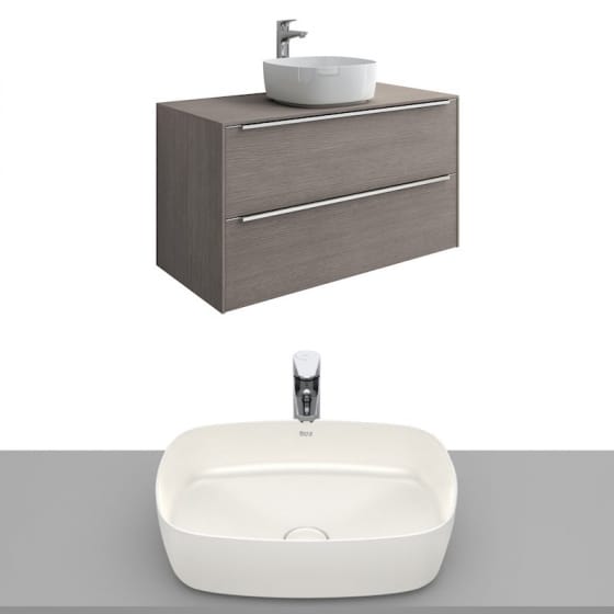 Image of Roca Inspira Wall Hung Vanity Unit With Countertop Basin