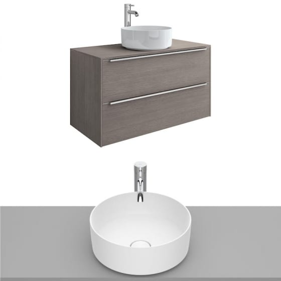 Image of Roca Inspira Wall Hung Vanity Unit With Countertop Basin