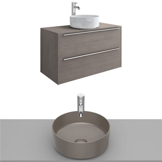 Image of Roca Inspira Wall Hung Vanity Unit With Countertop Basin