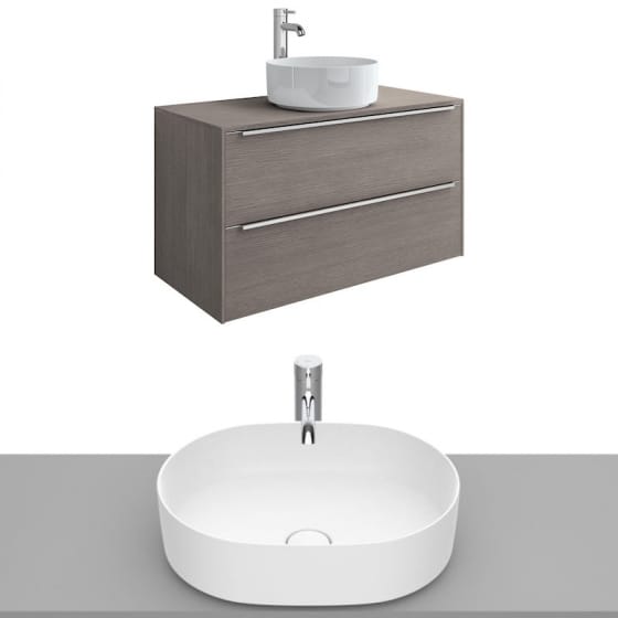 Image of Roca Inspira Wall Hung Vanity Unit With Countertop Basin