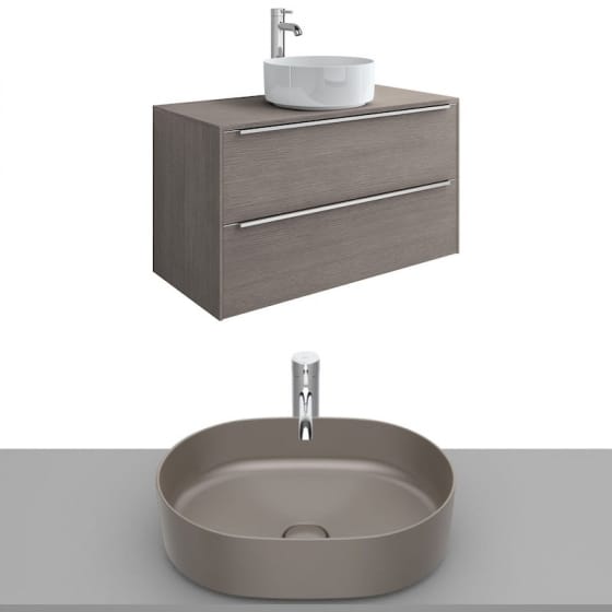 Image of Roca Inspira Wall Hung Vanity Unit With Countertop Basin