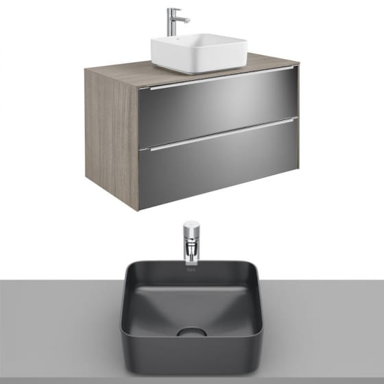 Image of Roca Inspira Wall Hung Vanity Unit With Countertop Basin