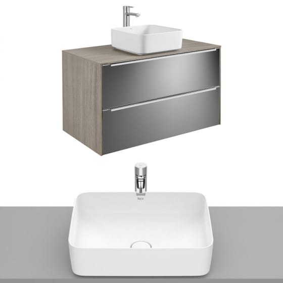 Image of Roca Inspira Wall Hung Vanity Unit With Countertop Basin