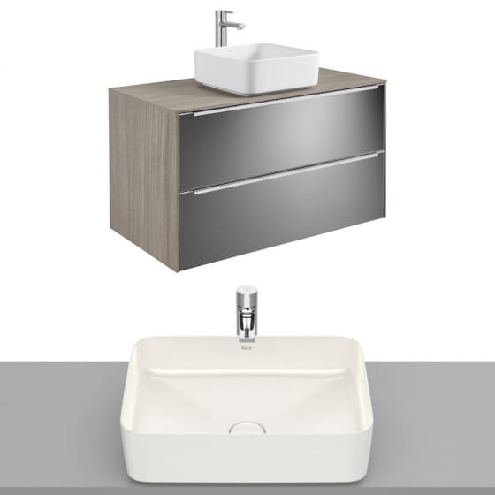 Image of Roca Inspira Wall Hung Vanity Unit With Countertop Basin