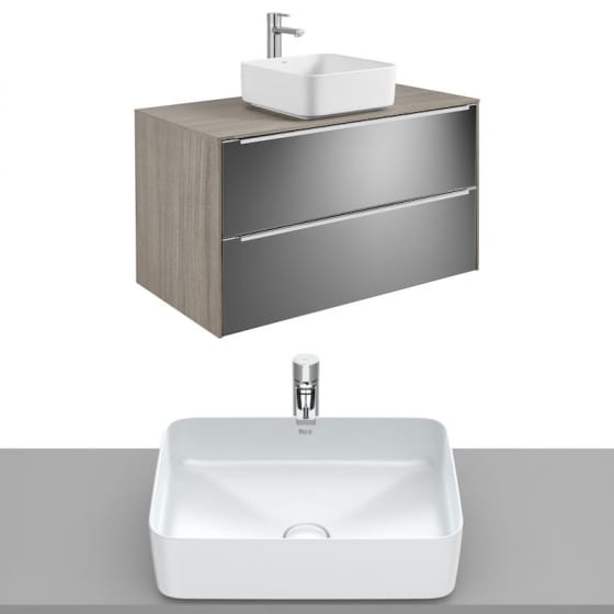 Image of Roca Inspira Wall Hung Vanity Unit With Countertop Basin