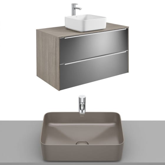 Image of Roca Inspira Wall Hung Vanity Unit With Countertop Basin