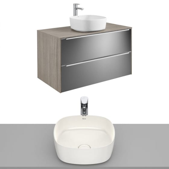 Image of Roca Inspira Wall Hung Vanity Unit With Countertop Basin