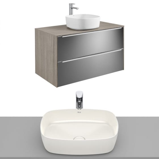 Image of Roca Inspira Wall Hung Vanity Unit With Countertop Basin