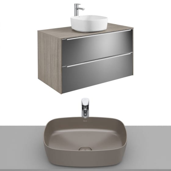 Image of Roca Inspira Wall Hung Vanity Unit With Countertop Basin