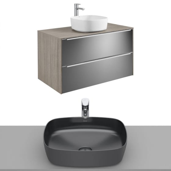 Image of Roca Inspira Wall Hung Vanity Unit With Countertop Basin