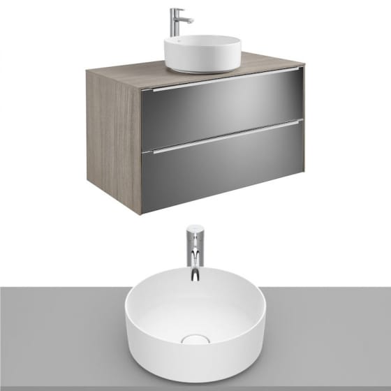 Image of Roca Inspira Wall Hung Vanity Unit With Countertop Basin