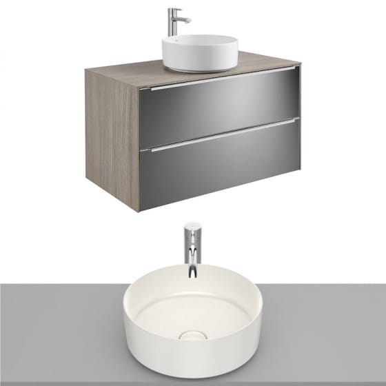 Image of Roca Inspira Wall Hung Vanity Unit With Countertop Basin