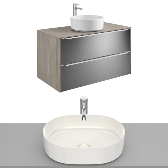 Image of Roca Inspira Wall Hung Vanity Unit With Countertop Basin