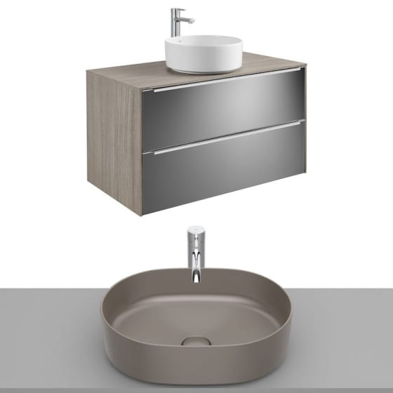 Image of Roca Inspira Wall Hung Vanity Unit With Countertop Basin