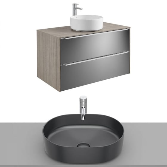 Image of Roca Inspira Wall Hung Vanity Unit With Countertop Basin