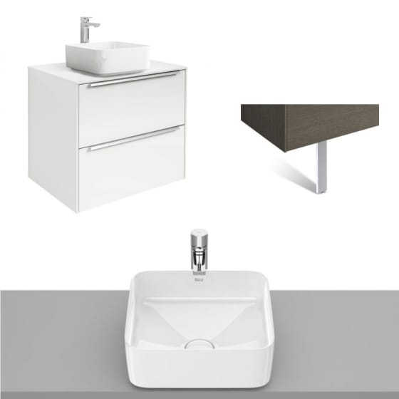 Image of Roca Inspira Wall Hung Vanity Unit With Countertop Basin