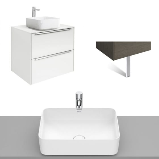 Image of Roca Inspira Wall Hung Vanity Unit With Countertop Basin