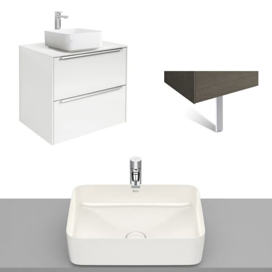 Image of Roca Inspira Wall Hung Vanity Unit With Countertop Basin