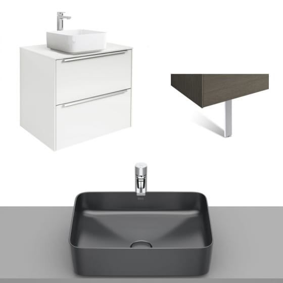 Image of Roca Inspira Wall Hung Vanity Unit With Countertop Basin