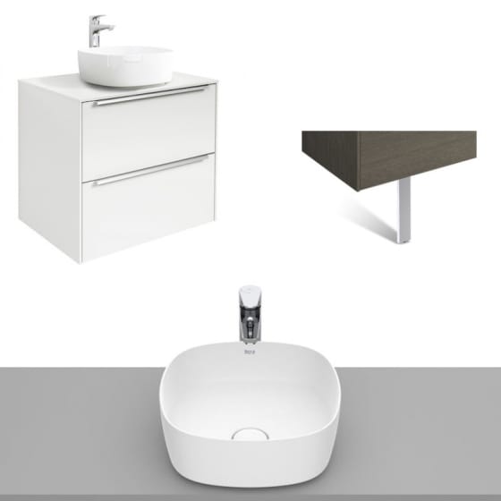 Image of Roca Inspira Wall Hung Vanity Unit With Countertop Basin